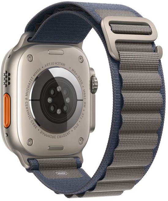 Fegwilde 애플워치 울트라 1/2/3 호환 스트랩 나일론 스포츠 알파인 루프 11 10 9 8 7 3 SE 1/2/3 38/40/41/42/44/45/46/49mm 밴드, 파란색