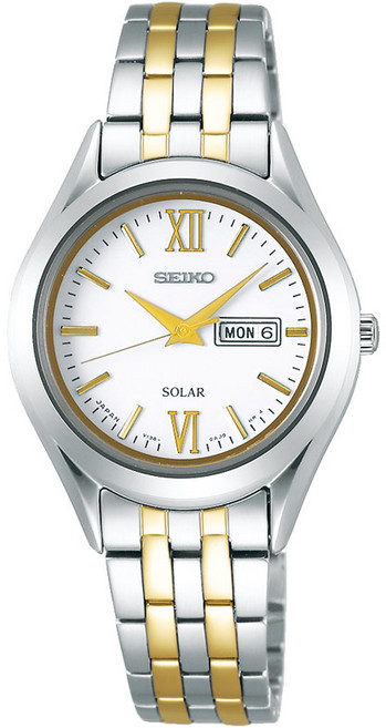 세이코 스피릿 솔라 여성 메탈 손목시계 STPX033