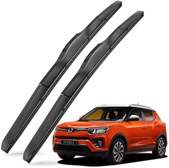 쌍용 KGM 호환 티볼리 전차종 자동차 하이브리드 전면 와이퍼 1+1, 티볼리에어(15~19)-NH600+400mm