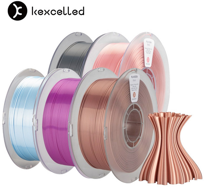 켁셀드 실크 PLA 필라멘트 고속 3D프린터 K5 Silk Filament 1kg, 브라운