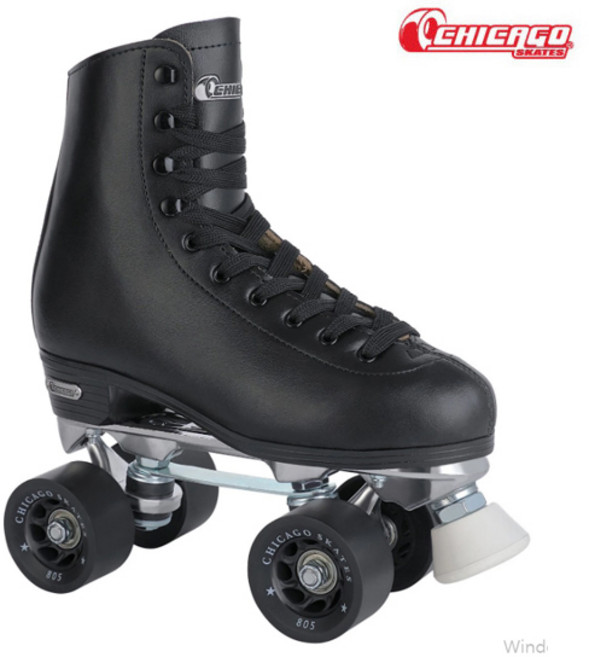 시카고 롤러스케이트 CRS800 화이트 천연가죽 -남성 여성용, 사이즈선택, 1개