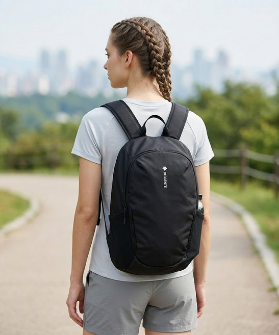 데상트 descente 경량 백팩 (15L) 블랙 SR123UBP15, BLK0_BLACK, F
