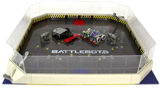 HEXBUG 헥스버그 배틀봇 아레나 닥터 묘비 게임 보드 및 액세서리가 있는 용 원격 제어 로봇 세트, 1개