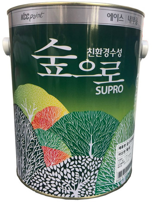 KCC 친환경 숲으로에이스 내부 조색 모음 3.78L, 기본백색, 1개