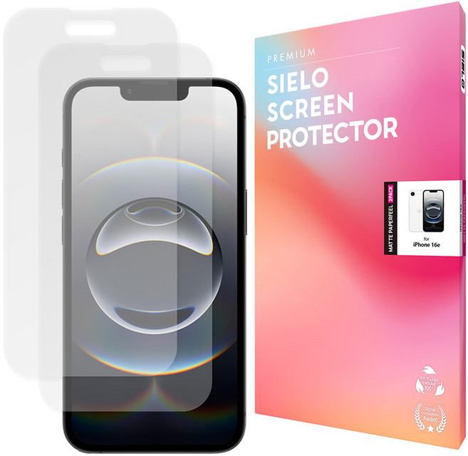 씨엘로 아이폰 16e 지문방지 종이질감 저반사 올레포빅 매트 무광 액정보호필름, 2개