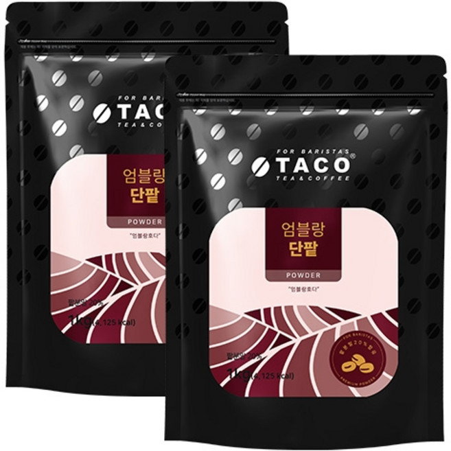 타코 엄블랑 단팥 파우더 1kg 2개세트, 2개, 1개입