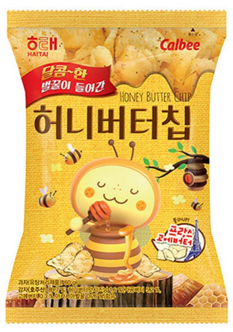 해태 허니버터칩, 4개, 60g