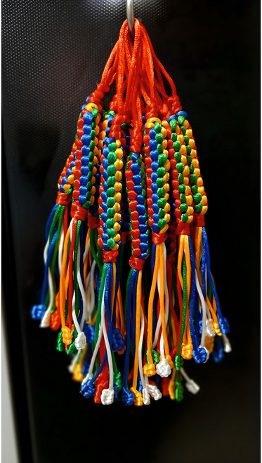 백련 오색노리개 한복 컬러노리개 끈노리개 키링재료 불교방울끈