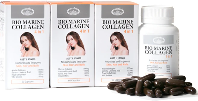 네이쳐스탑 바이오마린 콜라겐 4 in 1, 60캡슐, 1개, 180정 - 쿠팡