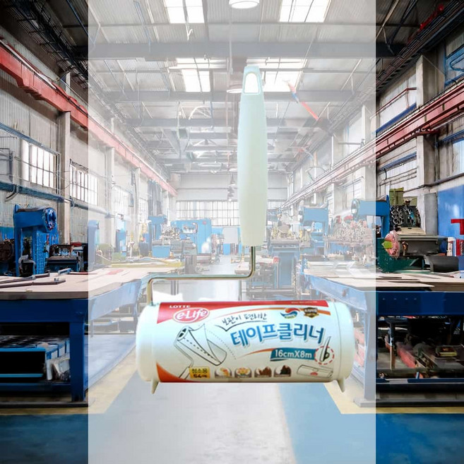 청소용 테이프클리너 16cmx8M 커튼 스카치브라이트 롯데 먼지제거 침대 거실청소