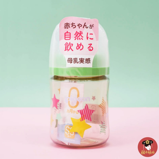 Pigeon 貝親 PPSU 寬口奶瓶 日本限定 米奇奶瓶, 1個, 第三代星星160ml