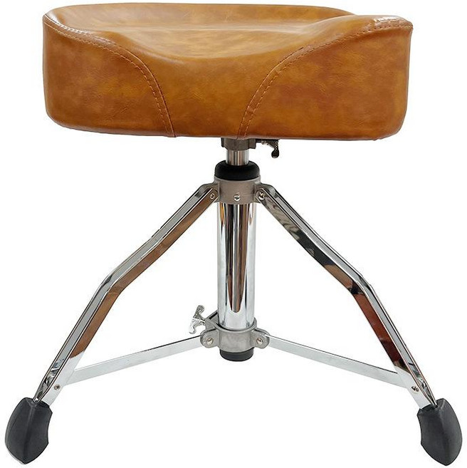 유압 리프팅 360도 회전 스툴 드럼 연주용 높이 조절 의자 공연용 연습용, 1개, 브라운