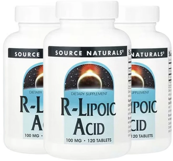 소스내츄럴스 r-리포산 100mg, 3개, 120정 - 쿠팡