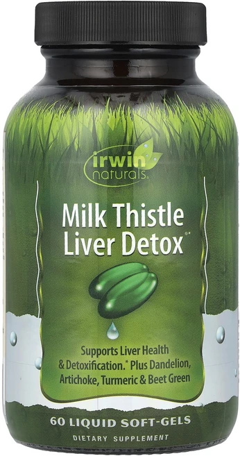 몸관리하세요 겨울입니다 Irwin Naturals 밀크 시슬 간 해독 60 액체 소프트 겔 특별관리진행, 1개 - 쿠팡