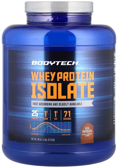 바디텍 유청단백질분리물 리치초콜릿 2.27kg BDT-02759, 1개 - 쿠팡