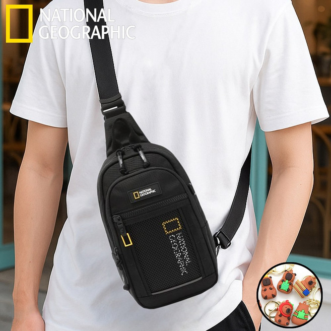 (국내매장 AS정품) 내셔널지오그래픽 슬링백 크로스백 26년신상 남녀공용 힙색 키링증정