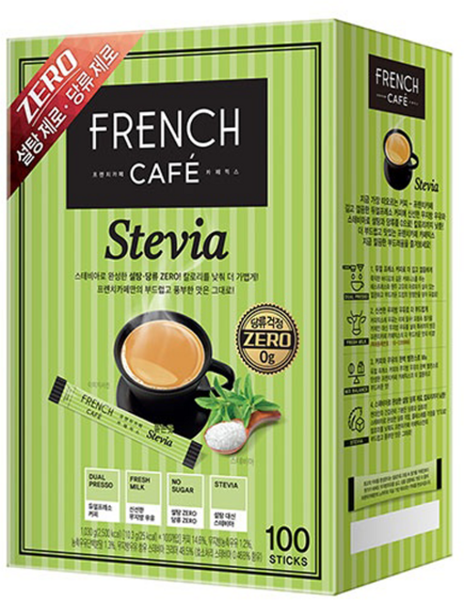 프렌치카페 카페믹스 스테비아 1030g, 10.3g, 100개입, 3개
