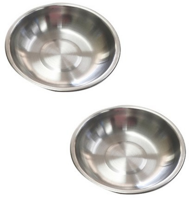 노마드캠핑 스테인레스 캠핑 개별 접시 10cm, 실버, 2개