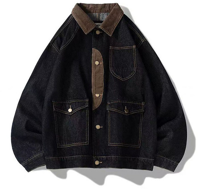 셀럽당 남자 재킷 봄 가을 데님 코트 루즈핏 재킷