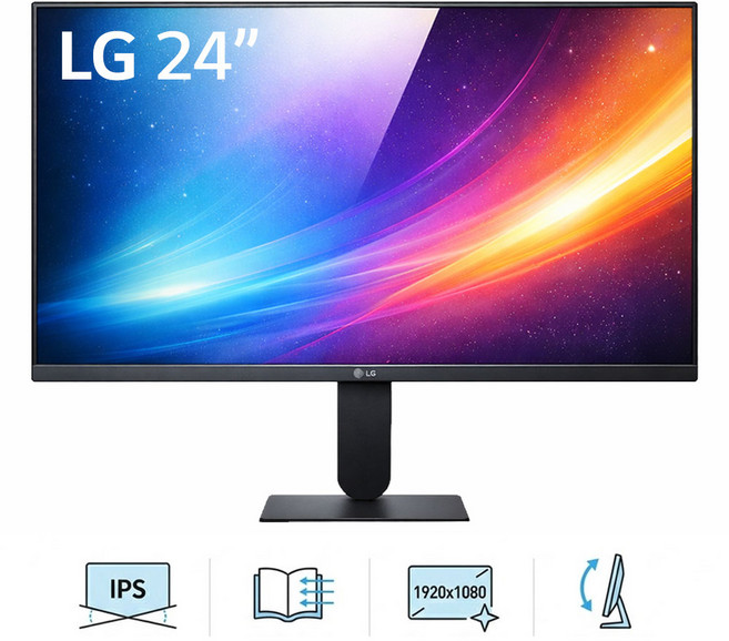 LG 모니터 24인치 24U411A 120Hz, 24인치 FHD, 60cm