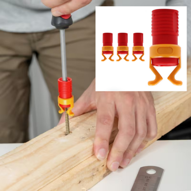 나사 피스 고정 홀더 한손작업 이탈 방지, 3개