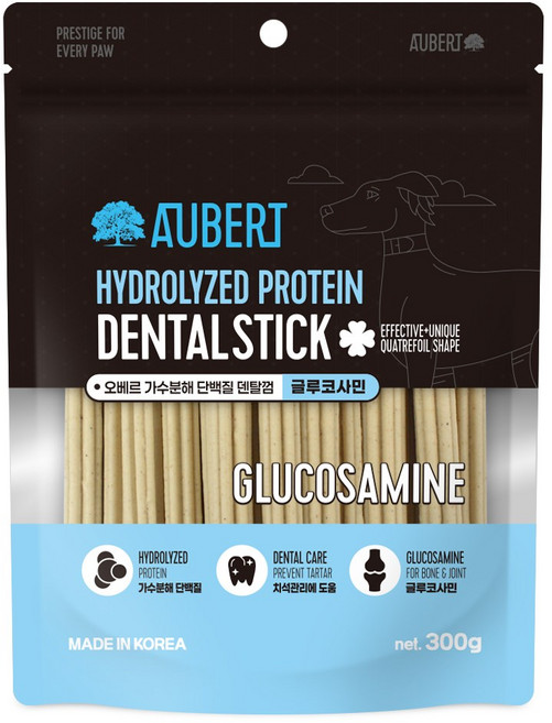 오베르 가수분해 강아지 덴탈스틱, 1개, 300g, 글루코사민
