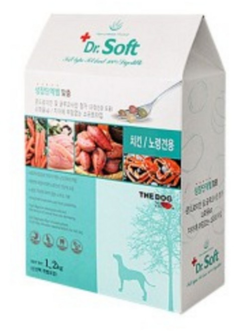 더독 노령견용 강아지 닥터 소프트 사료, 닭, 3kg, 1개