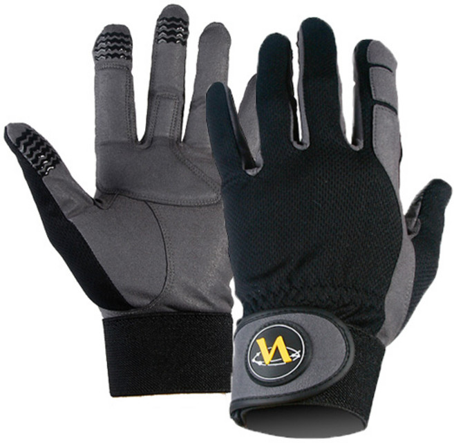 프로야구 선수용 야구 수비장갑, 블랙(왼손착용)