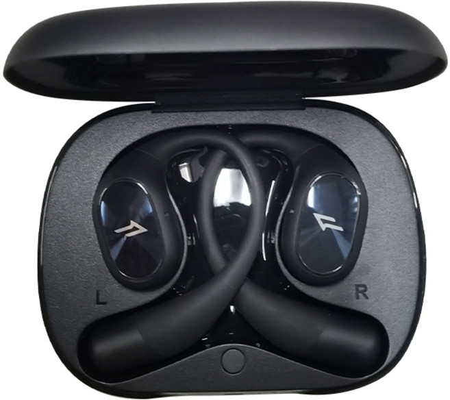 원모어 S31 오픈형 블루투스 이어폰, 블랙