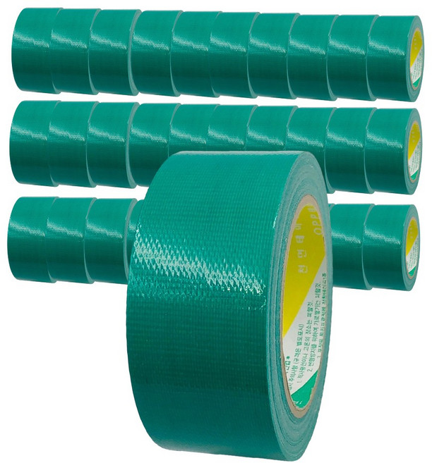 코랙코리아 청테이프 48mm x 24m, 녹색, 40개
