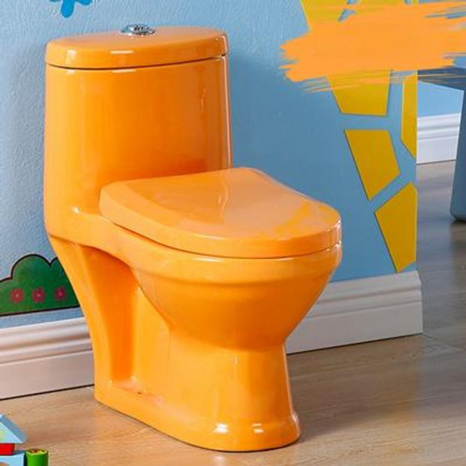 좌변기 가정용 변기 미니 욕실 화장실, 스타일 A 오렌지