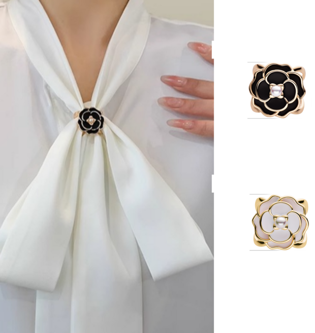 1+1 스카프링 스카프 브로치 홀더 고정 고리 클립