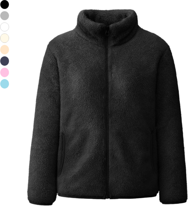 하바우 남녀공용 포근한 뽀글이 후리스 플리스 자켓 1P