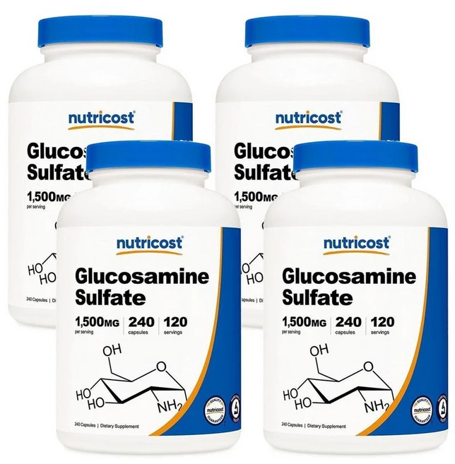 뉴트리코스트 글루코사민 설페이트 750mg 240정, 4개 - 쿠팡