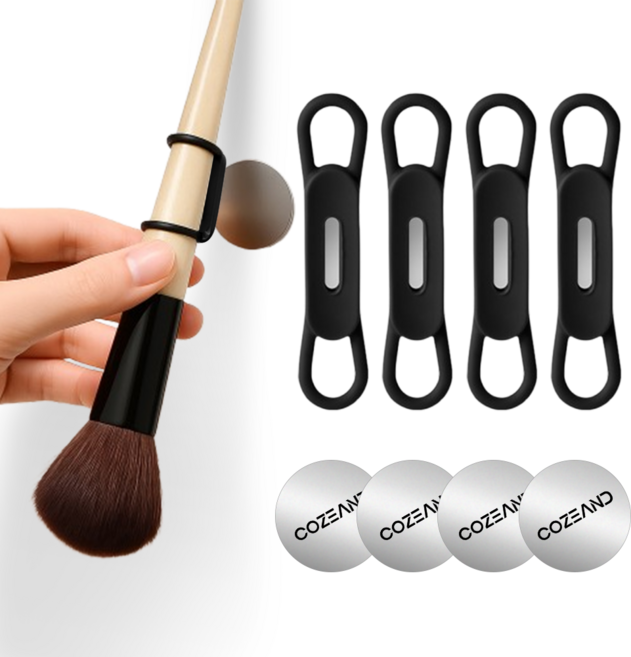 코지앤드 마그네틱 냉장고 펜 홀더 + 자석 세트, 블랙