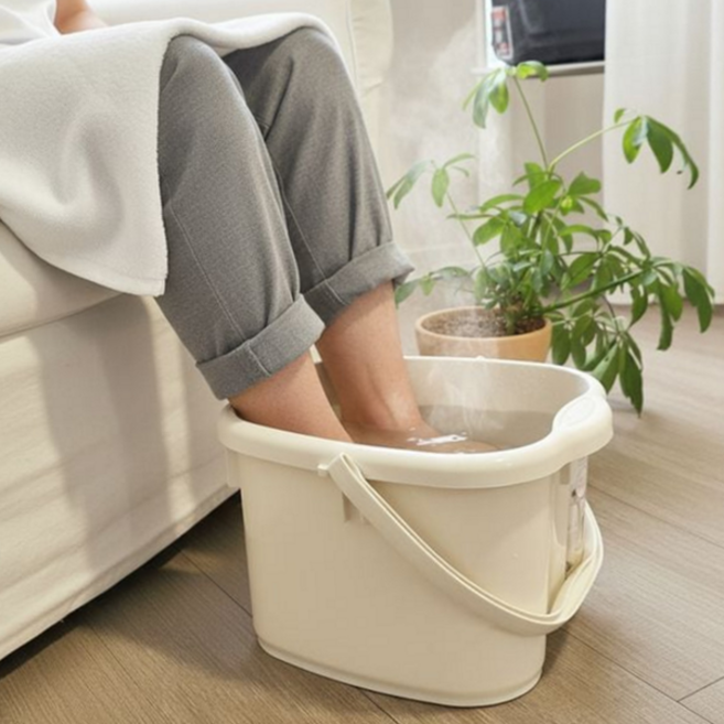 발족 족욕기 휴대용 이동식 발담금통 발족 족욕통 찜질 목욕 용품 찜질기 관리