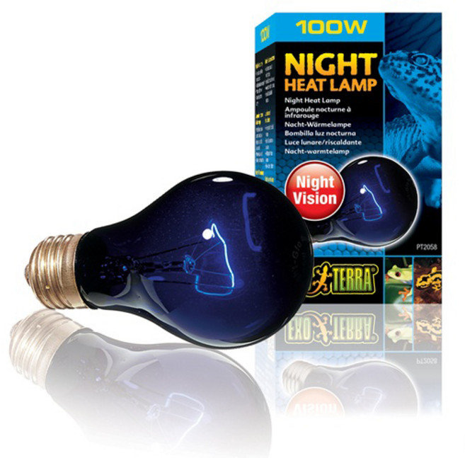 육지거북 파충류 엑소테라 바스킹 스팟램프 100W+화상방지보호망(증정), 적외선, 1개