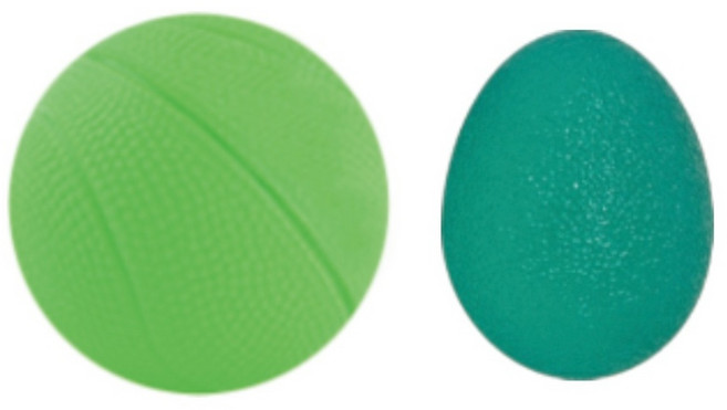 투웨이 그립볼 손가락 악력 재활 운동, 그린세트, 1개