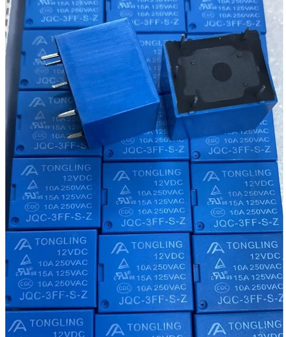 TONGLING 繼電器 12VDC 10A 250VAC JQC-3FF-S-Z, 1個