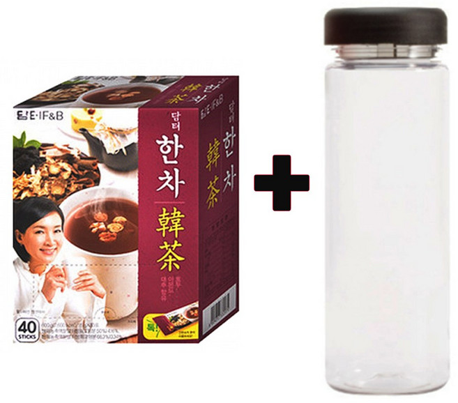 담터 한차 40Tx1개+워터보틀, 15g, 40개입, 1개