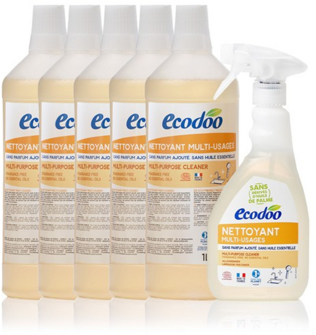 욕실세정제 무향 500ml x1개 + 리필 1L x5개, 1개