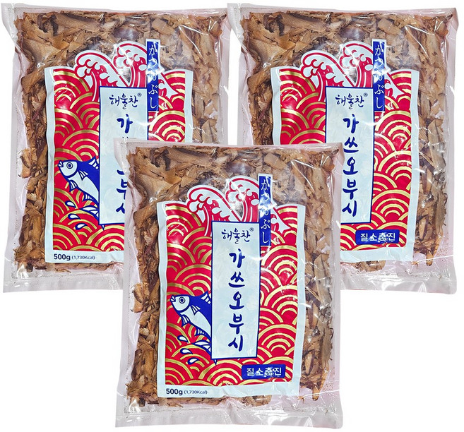 [퀴클리몰] 삼도 해울찬 가쓰오부시 육수용, 500g, 3개