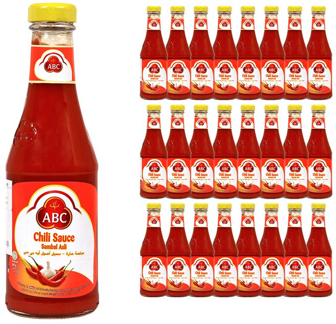 푸드올마켓_ ABC 칠리소스 395g /삼발 아실리 / Sambal Asli 한박스 (395ml x 24ea), 24개