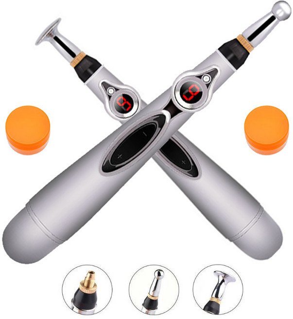 마사지펜 확풀려 프리미엄마사지펜 닥터펜 저주파마사지펜 전자침 혈자리봉+젤+경혈도 KC인증 저주파마사지기 저주파안마기 EMS마사지기 통증완화 저주파자극기, 1개, KC-MS-1 DF618