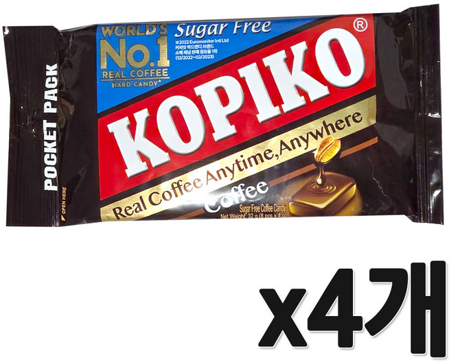 코피코 슈가프리 커피맛 캔디, 32g, 4개