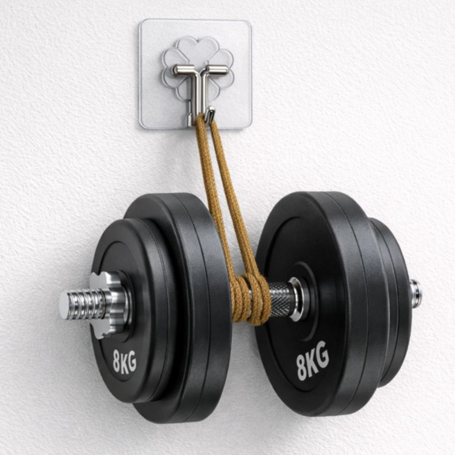 엔웨스트 무타공 접착식 후크걸이, 20개, 투명색