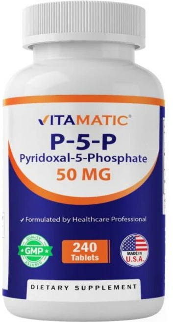 Vitamatic P5P 50 mg – Pyridoxal-5-Phosphate – Active Form of Vitamin B6 – Energy & Nervous System, Vitamatic P5P 50 mg – Pyridoxa, 1개 - 쿠팡