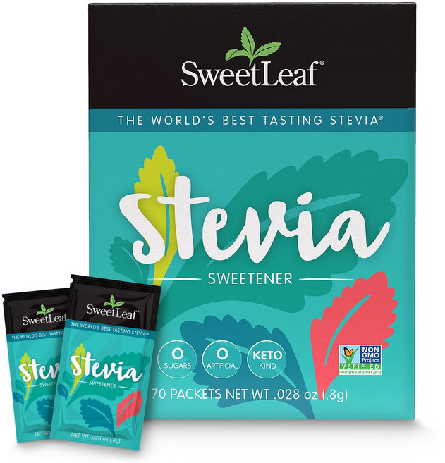 스위트리프 스테비아 패킷 70개입 Sweetleaf Stevia 70 Piece Sweetener, 1개