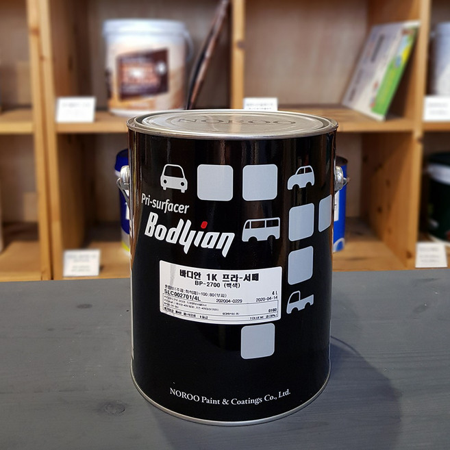 노루페인트 아크릭우레탄 카페인트 바디안 푸라서페 백색, 1개