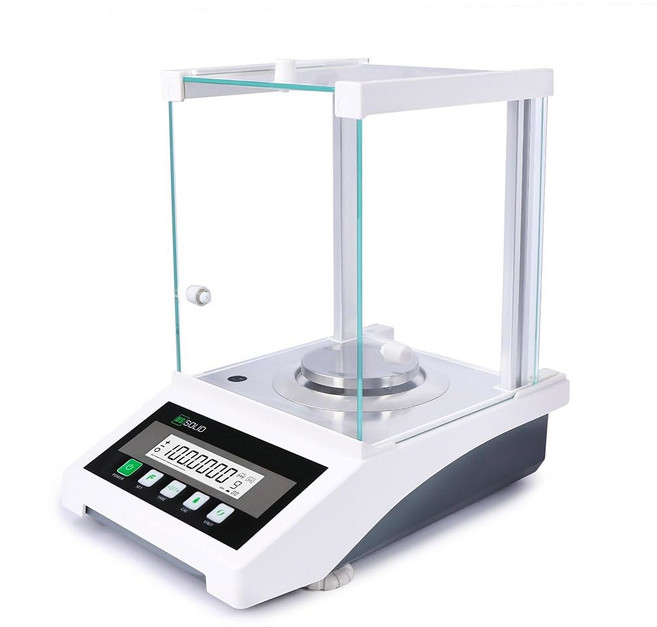 고형 0 1mg 분석 저울 220g x 0 1mg 0 0001g 실험실 과학 전자 저울 전자기 변환기, 4 120 g with Automatic Interna